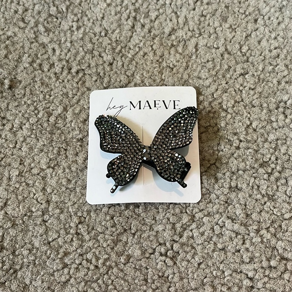 Crystal Butterfly Clip